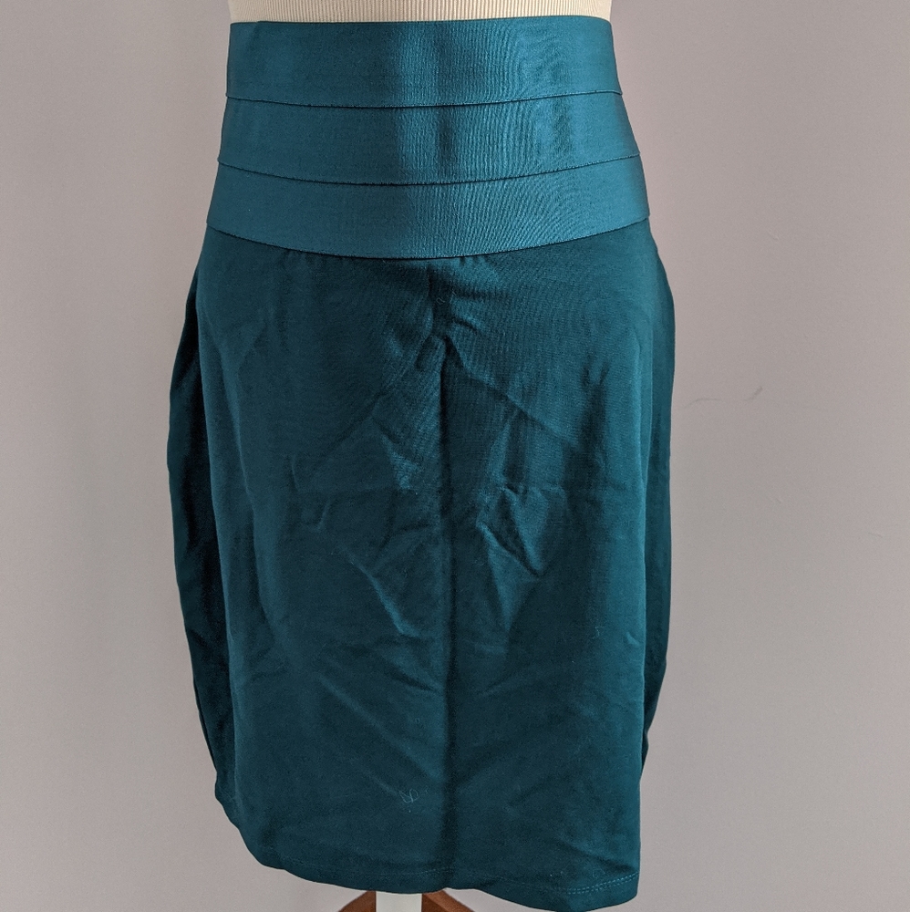 Teal pencil skirt